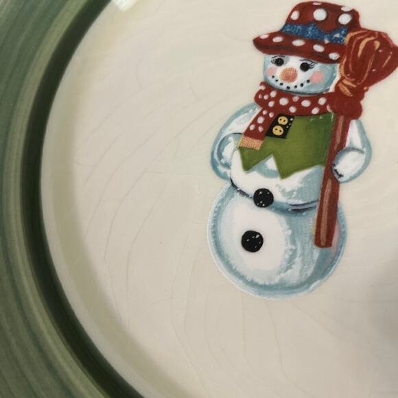 Christopher Radko 'Christopher's Trees' Salad Dessert Plate by‎ Zrike Portugal - Picture 2 of 5